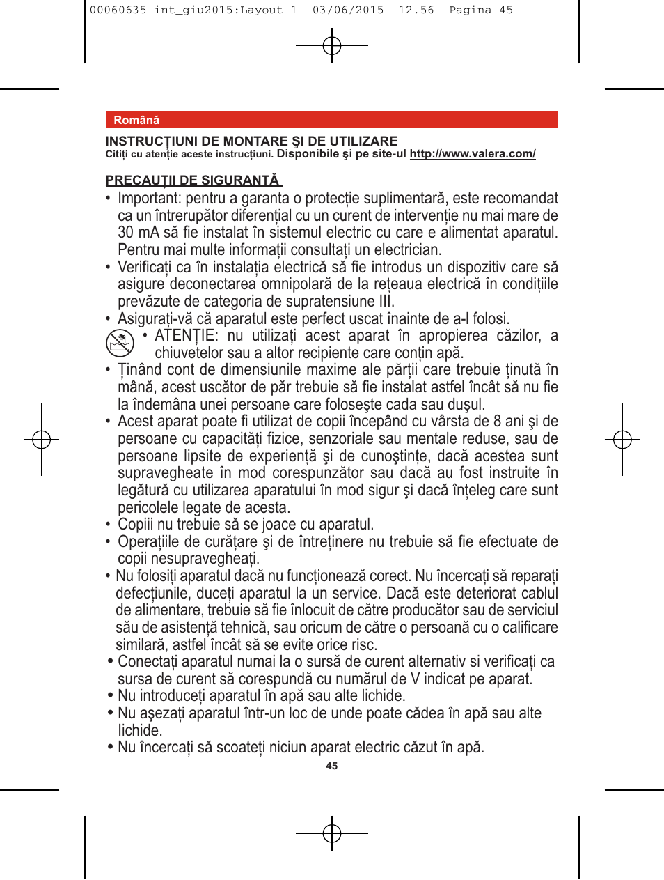 VALERA Excel 1875 Shaver 1875 W User Manual | Page 41 / 74