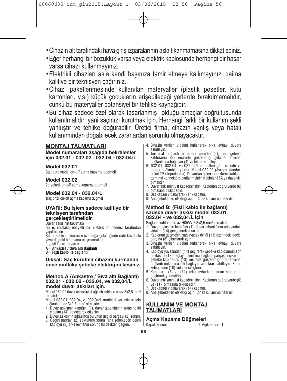 VALERA Excel 1875 Shaver 1875 W User Manual | Page 54 / 74