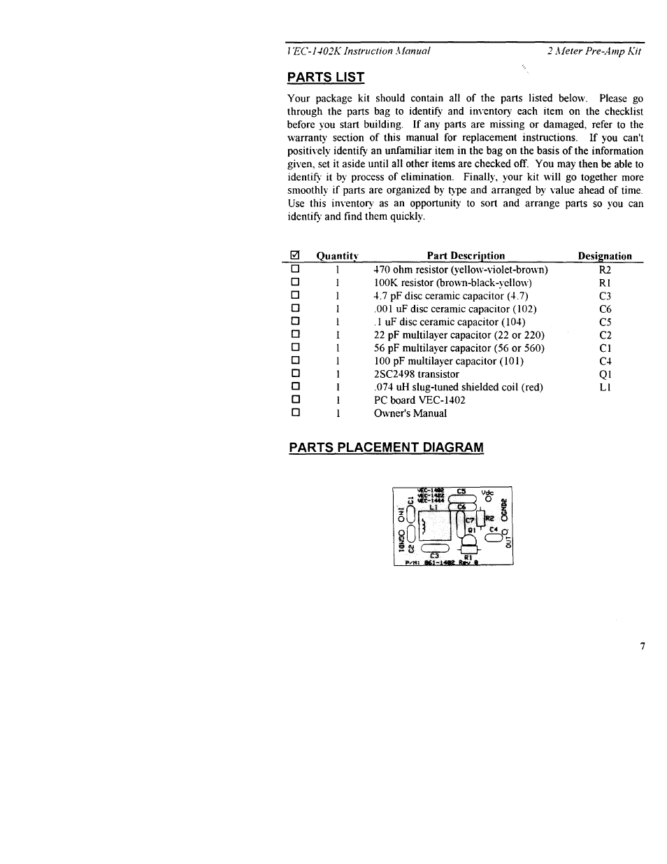 Vectronics VEC-1402K User Manual | Page 9 / 19