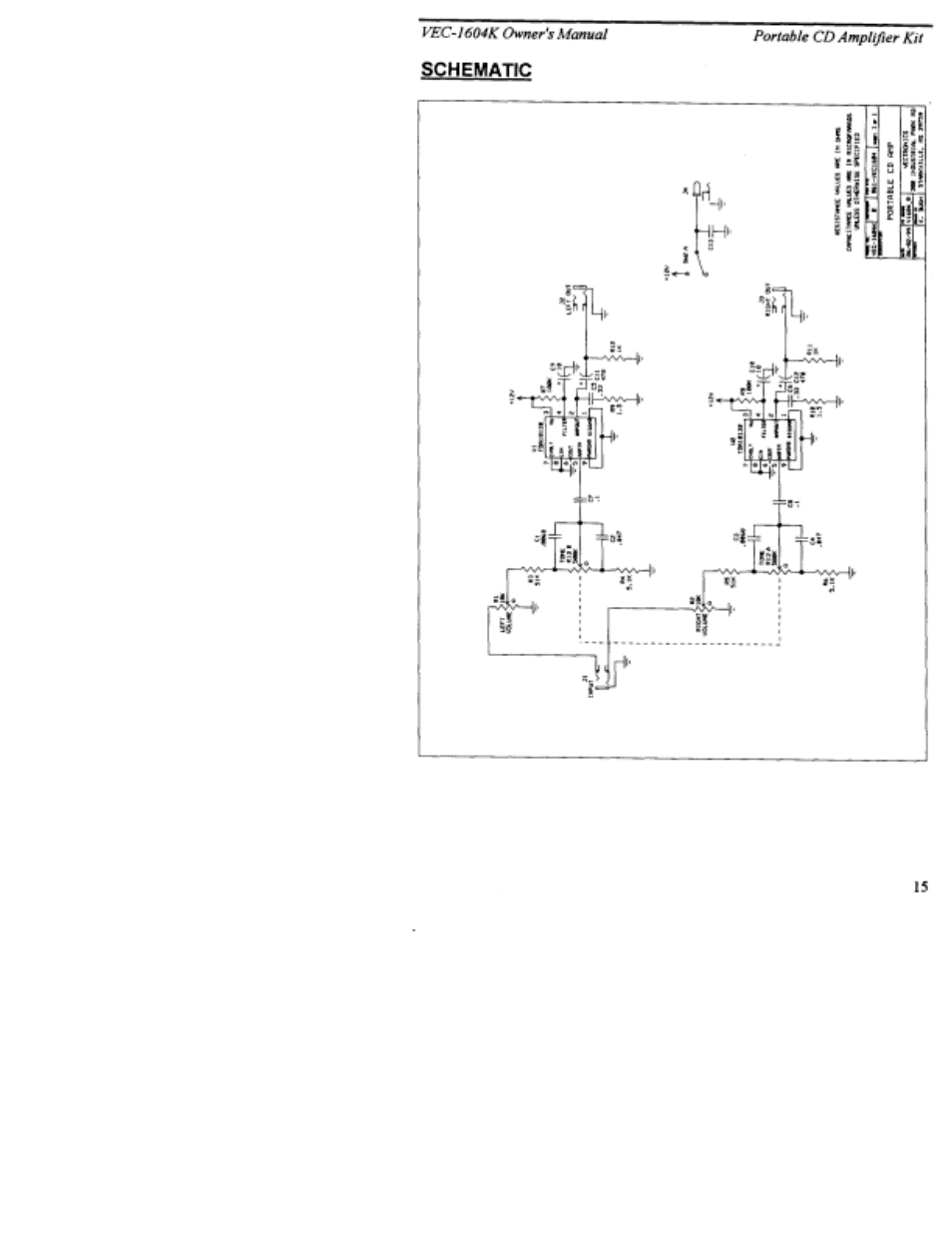 Vectronics VEC-1604K User Manual | Page 17 / 19