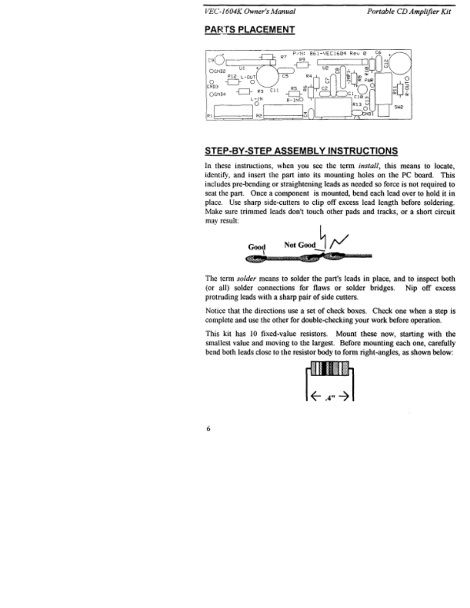 Vectronics VEC-1604K User Manual | Page 8 / 19