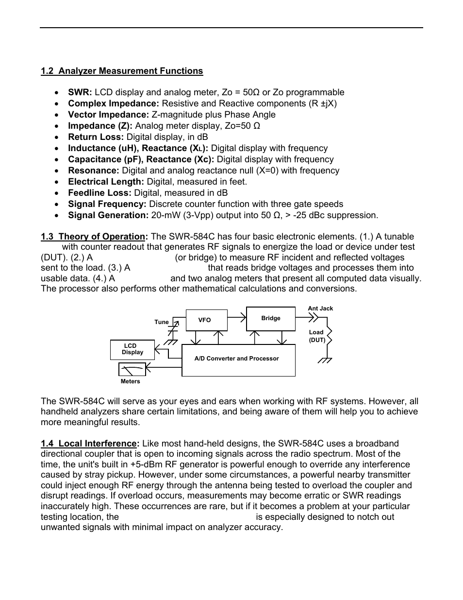 Vectronics SWR-584C User Manual | Page 3 / 28