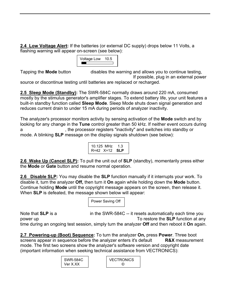 Vectronics SWR-584C User Manual | Page 6 / 28