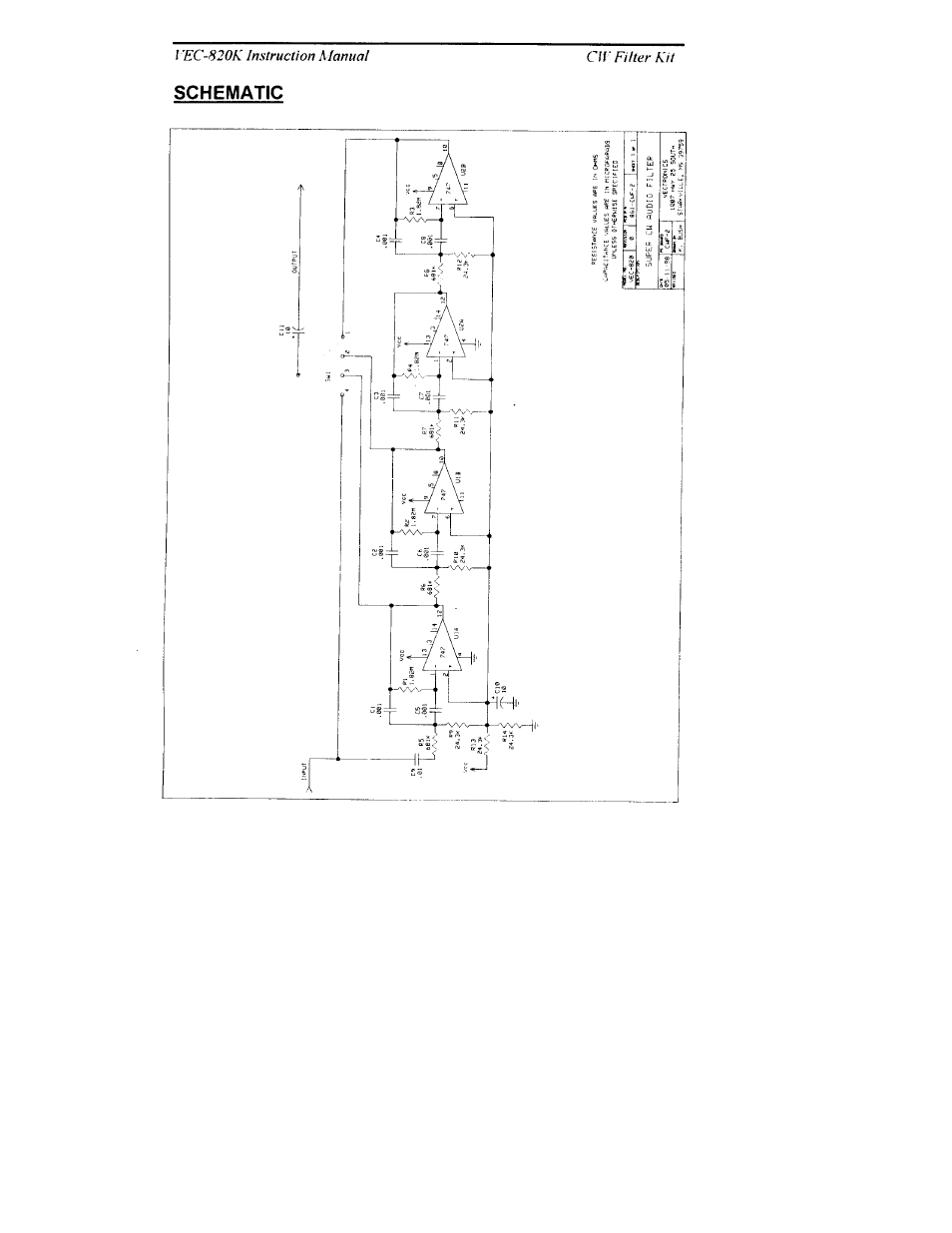 Vectronics VEC-820K User Manual | Page 20 / 20