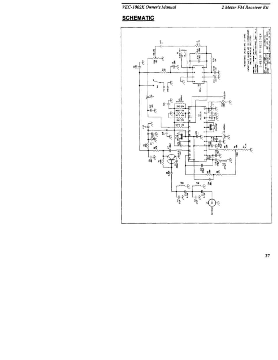 Vectronics VEC-1002K User Manual | Page 29 / 31