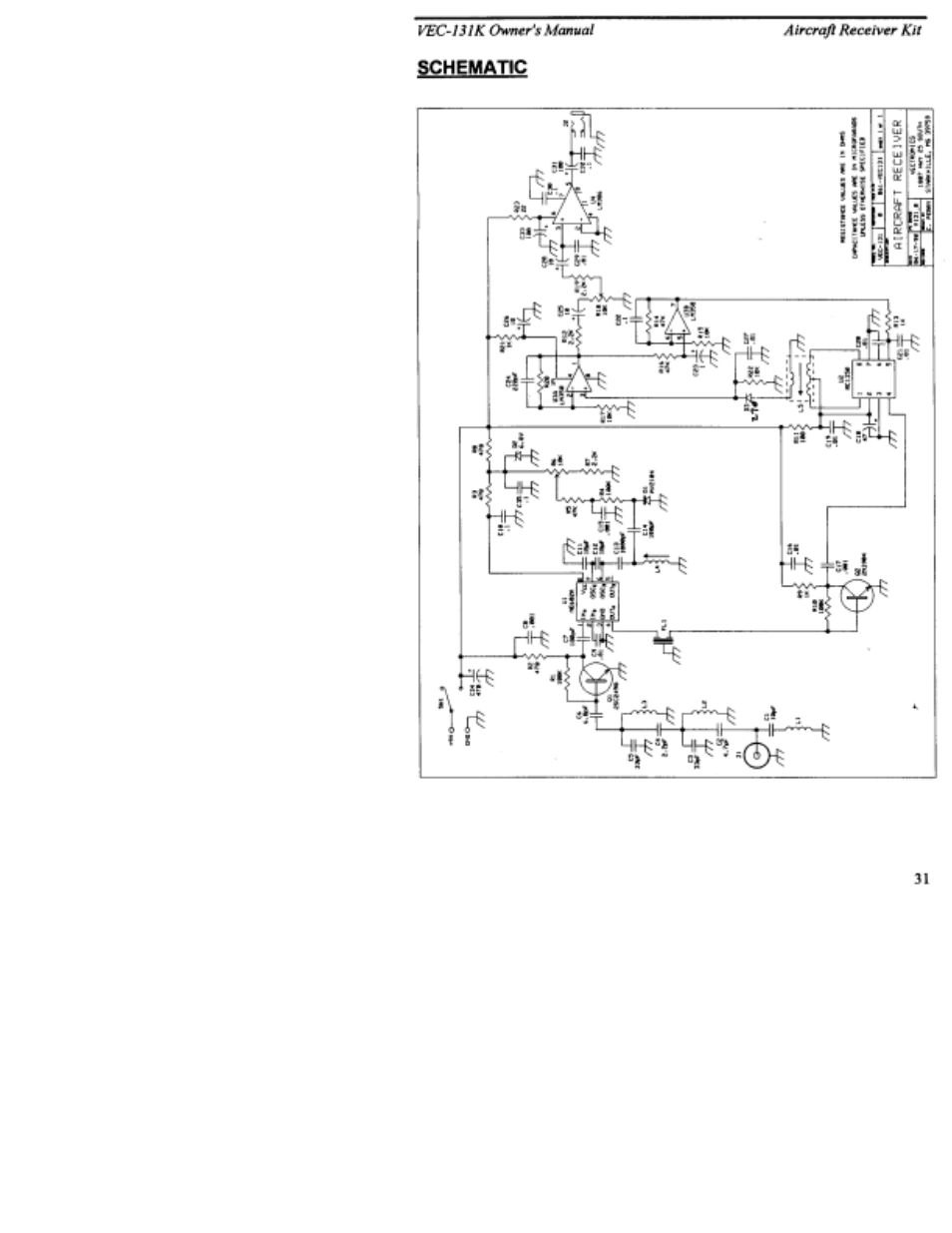 Vectronics VEC-131K User Manual | Page 33 / 35