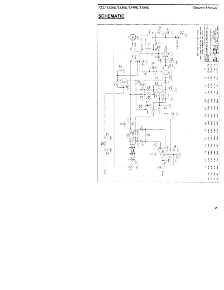 Vectronics VEC-1320K User Manual | Page 37 / 39