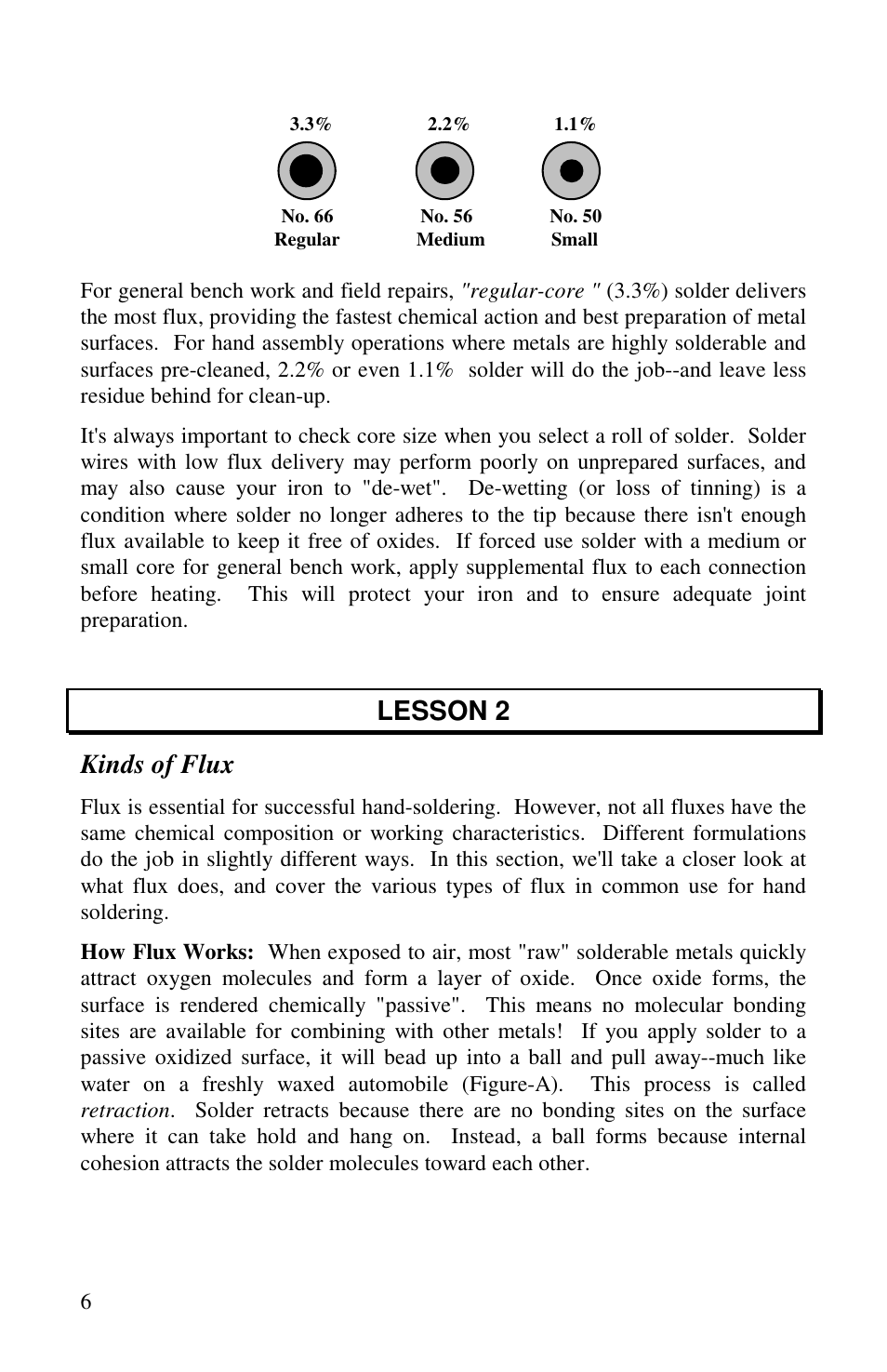Lesson 2 kinds of flux | Vectronics VEC-1500K User Manual | Page 11 / 68