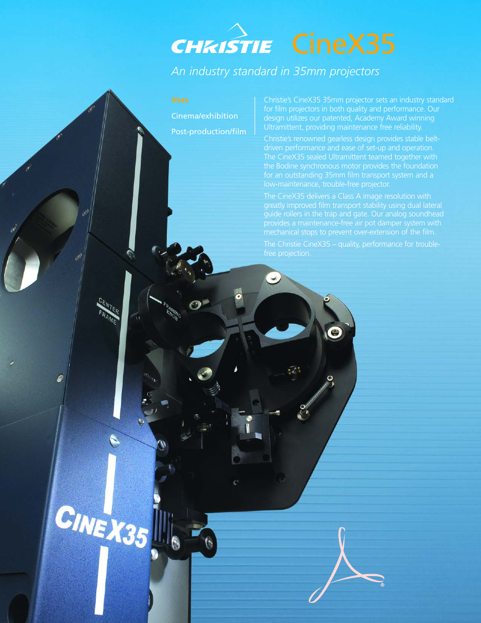 Christie Digital Systems CINEX35 User Manual | 2 pages