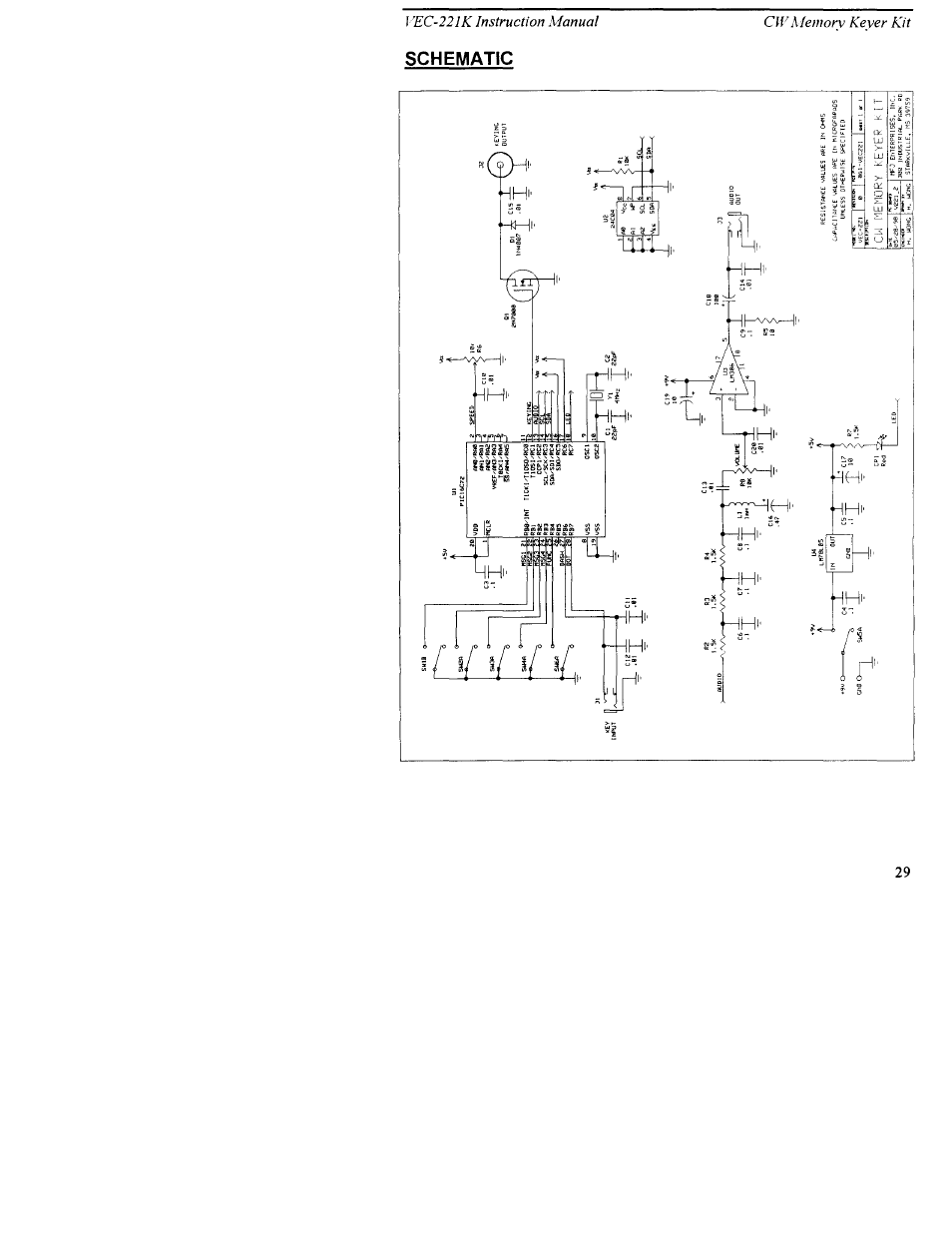 Vectronics VEC-221K User Manual | Page 33 / 35