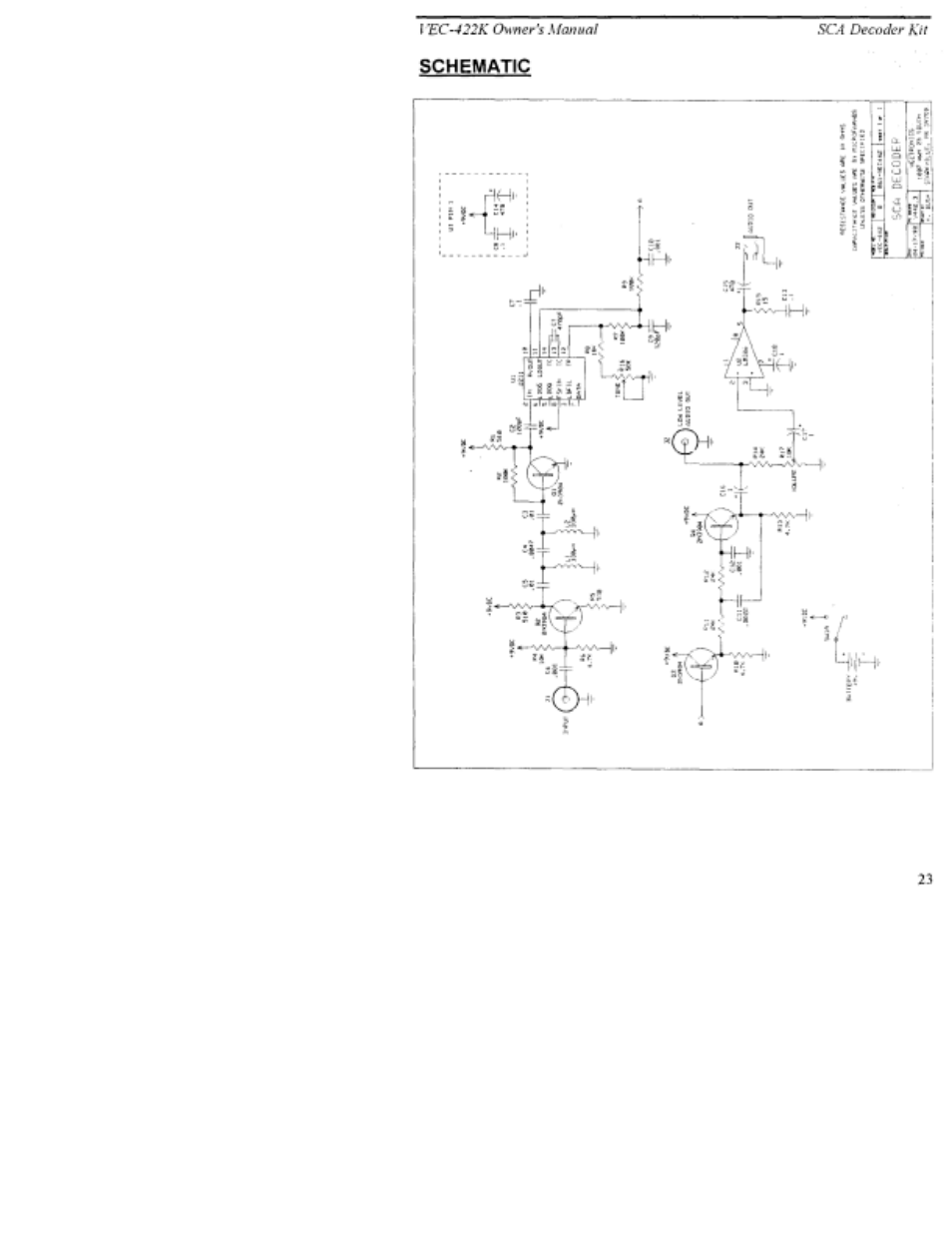 Vectronics VEC-422K User Manual | Page 25 / 27