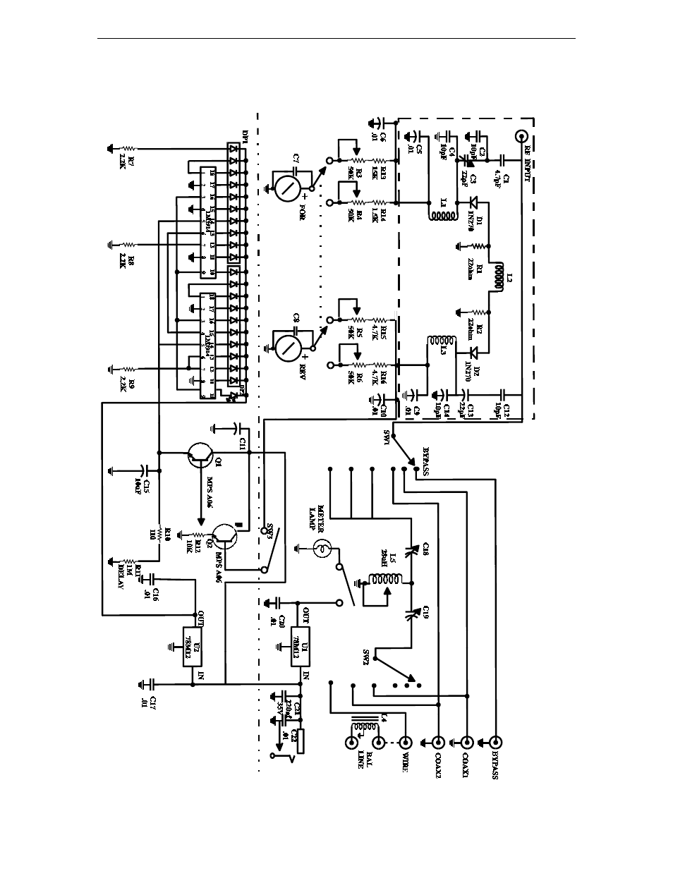 Schematic diagram | Vectronics HFT-1500 User Manual | Page 13 / 13