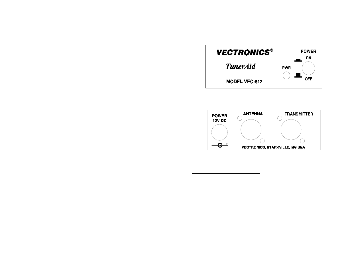 Vectronics VEC-512 User Manual | Page 2 / 2