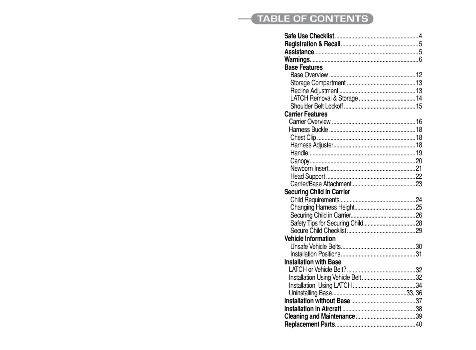 Chicco Car Seat User Manual | Page 2 / 21