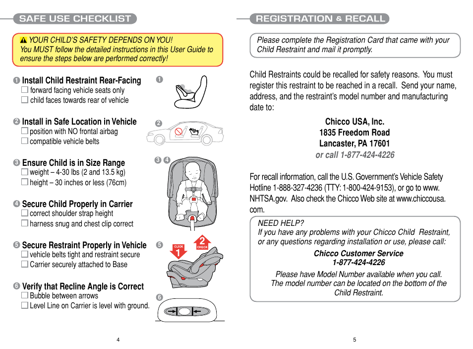 Chicco Car Seat User Manual | Page 3 / 21