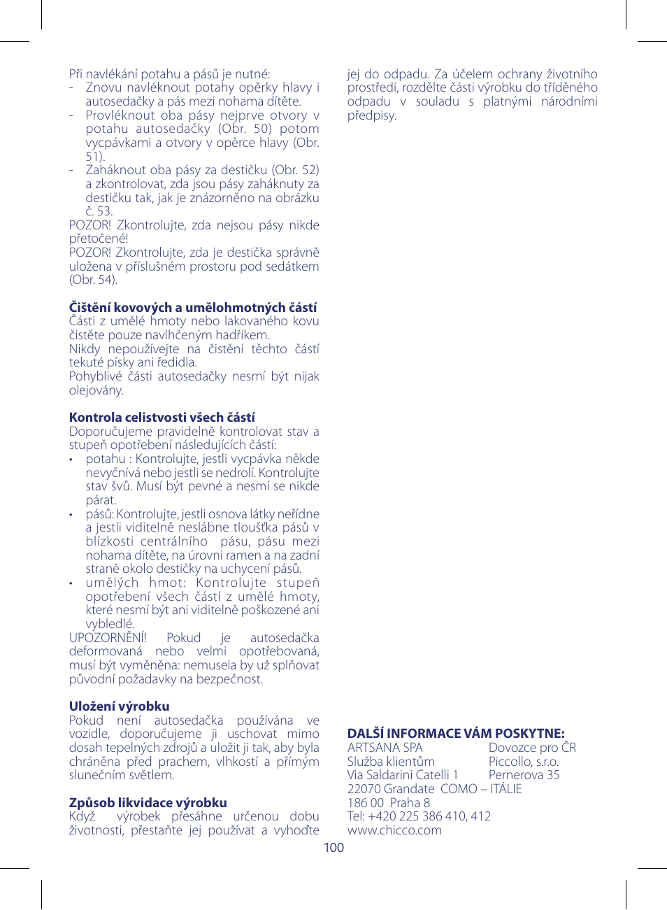 Chicco KeyFit 30 User Manual | Page 100 / 136