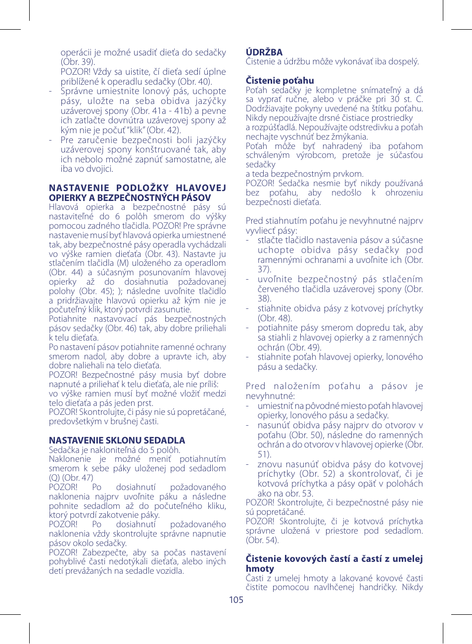 Chicco KeyFit 30 User Manual | Page 105 / 136