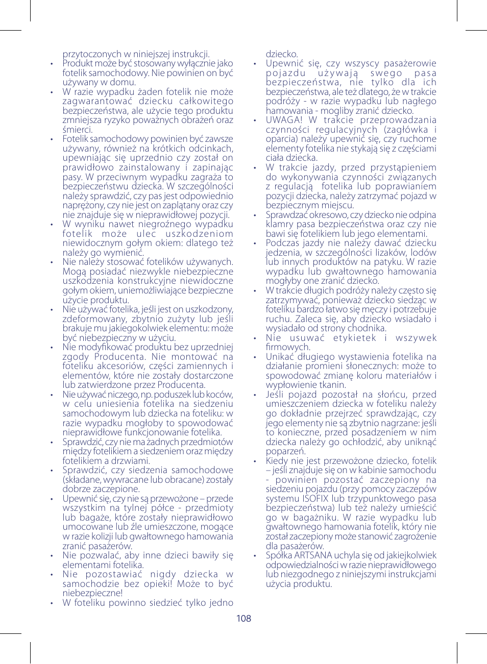 Chicco KeyFit 30 User Manual | Page 108 / 136