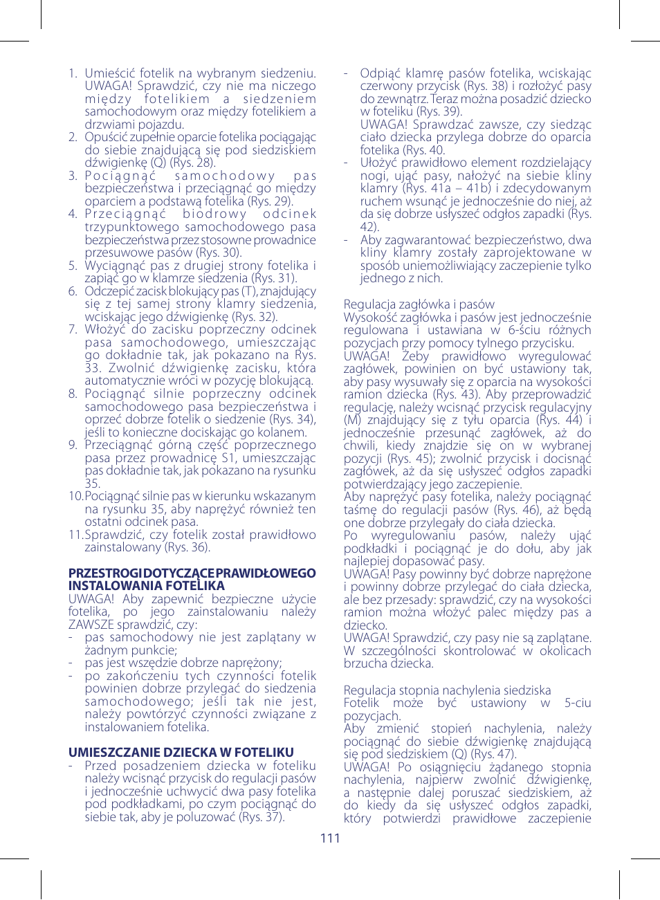 Chicco KeyFit 30 User Manual | Page 111 / 136