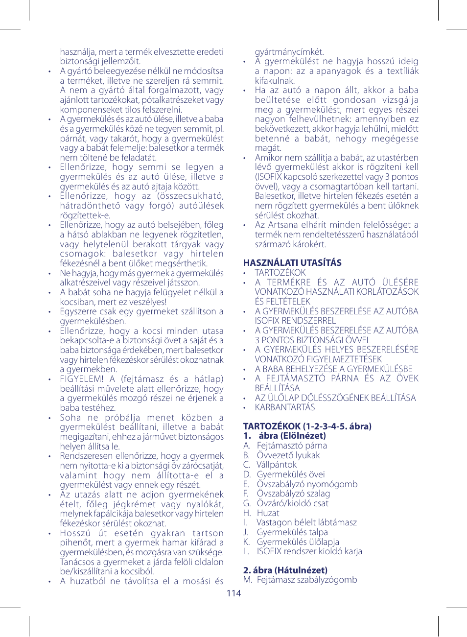 Chicco KeyFit 30 User Manual | Page 114 / 136