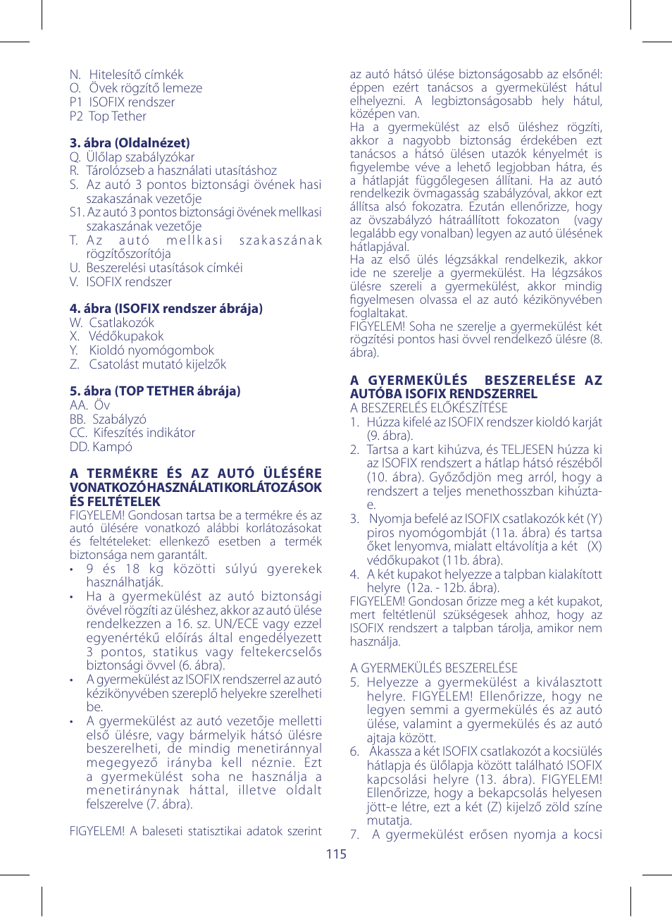 Chicco KeyFit 30 User Manual | Page 115 / 136