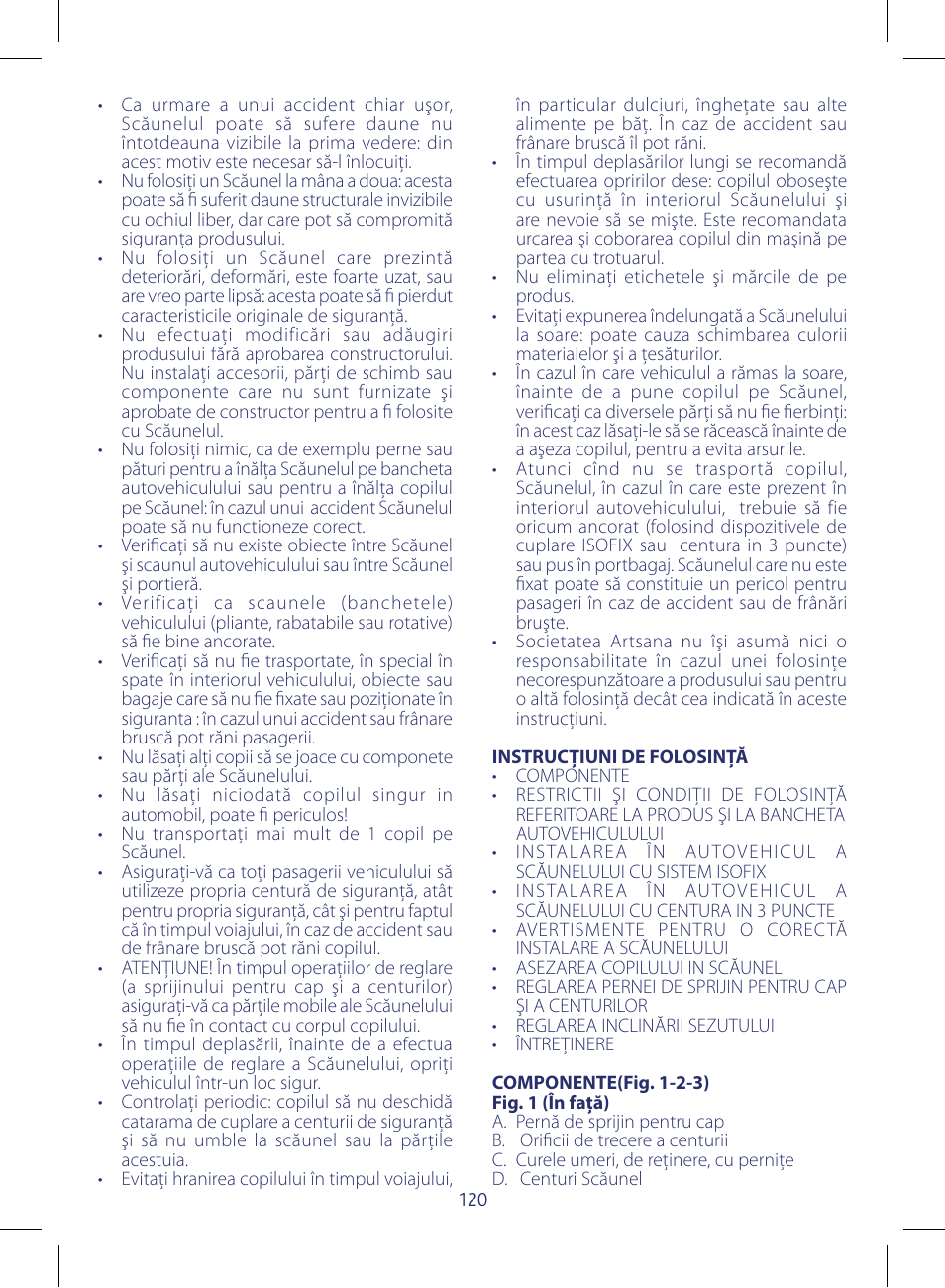 Chicco KeyFit 30 User Manual | Page 120 / 136