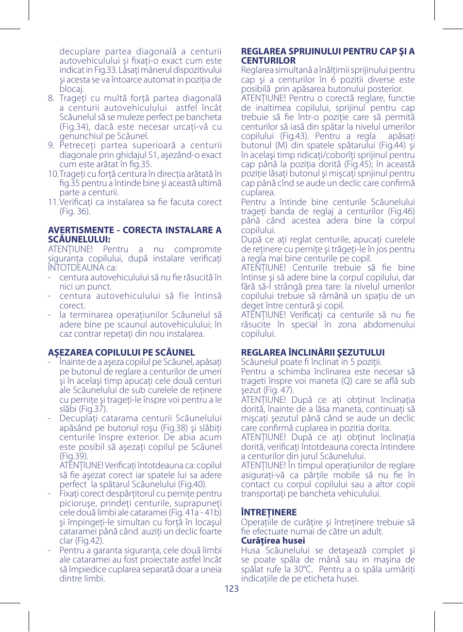 Chicco KeyFit 30 User Manual | Page 123 / 136