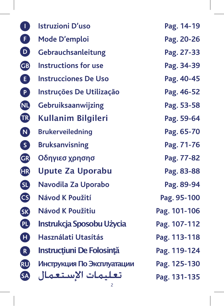Chicco KeyFit 30 User Manual | Page 2 / 136
