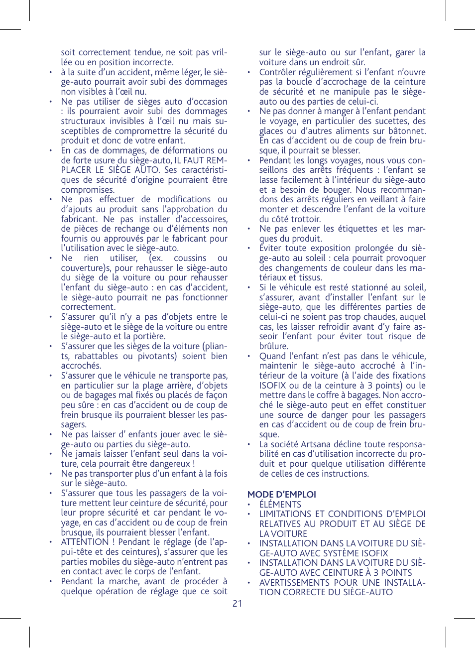 Chicco KeyFit 30 User Manual | Page 21 / 136