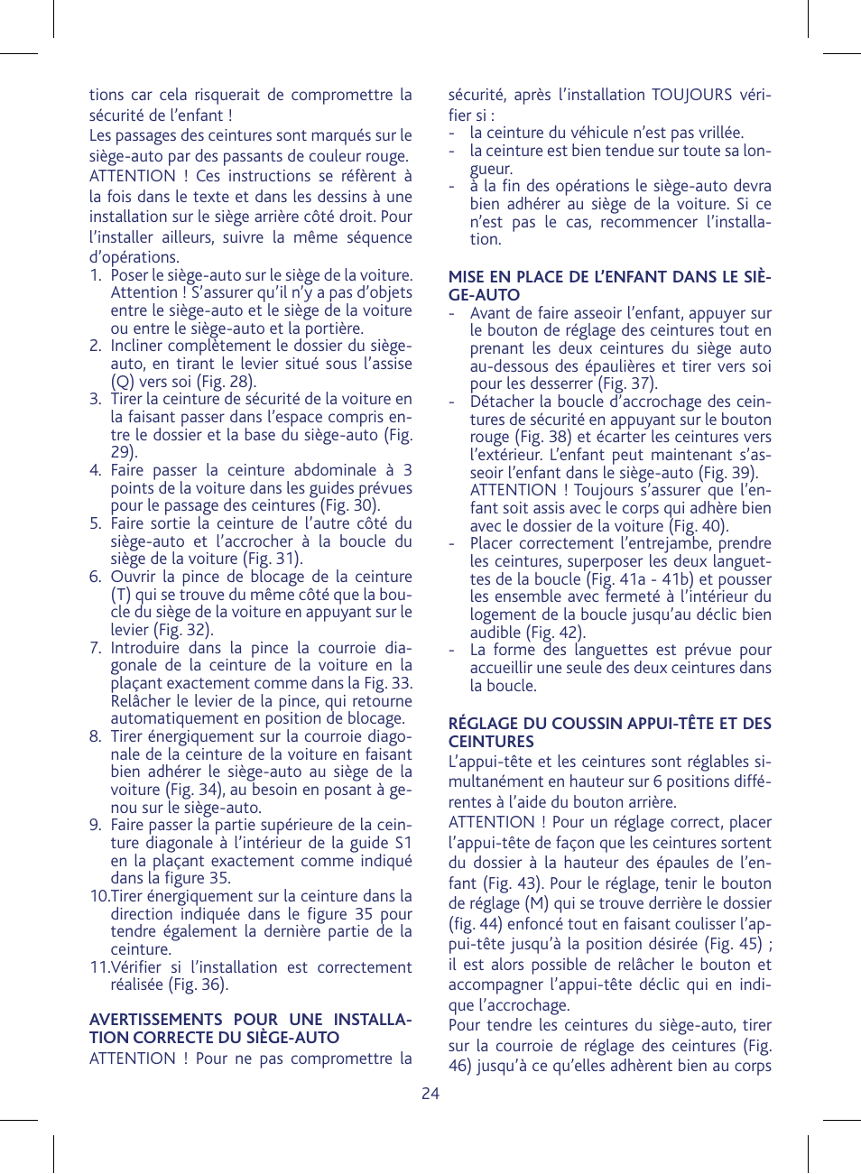 Chicco KeyFit 30 User Manual | Page 24 / 136