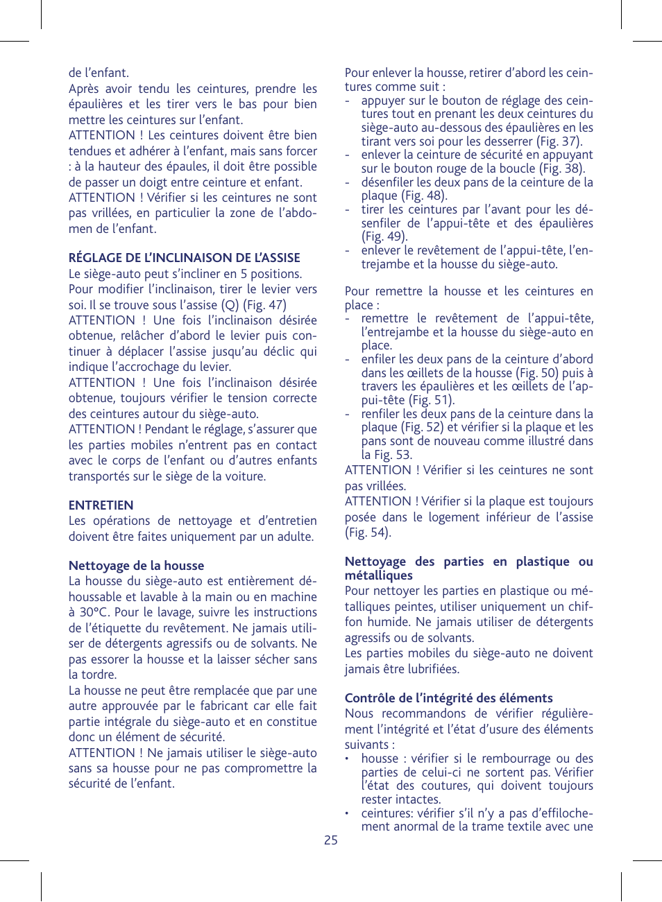 Chicco KeyFit 30 User Manual | Page 25 / 136