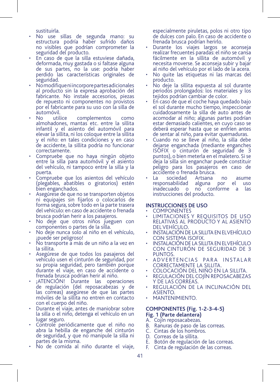 Chicco KeyFit 30 User Manual | Page 41 / 136