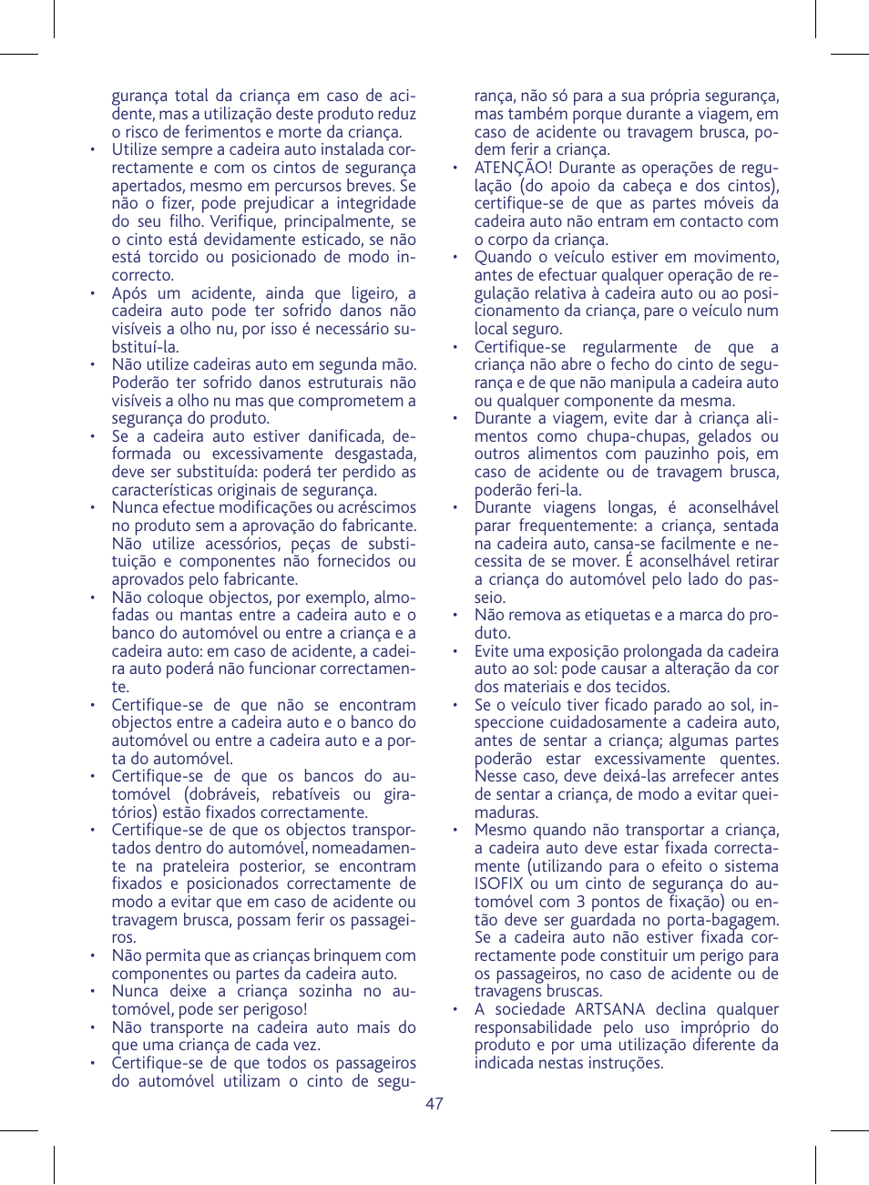 Chicco KeyFit 30 User Manual | Page 47 / 136