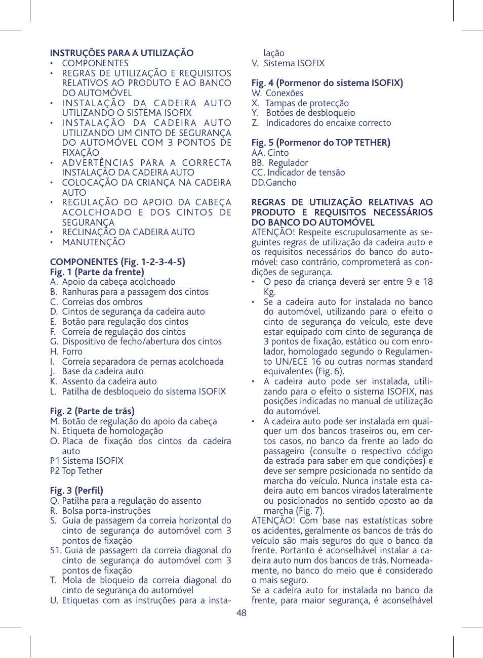 Chicco KeyFit 30 User Manual | Page 48 / 136