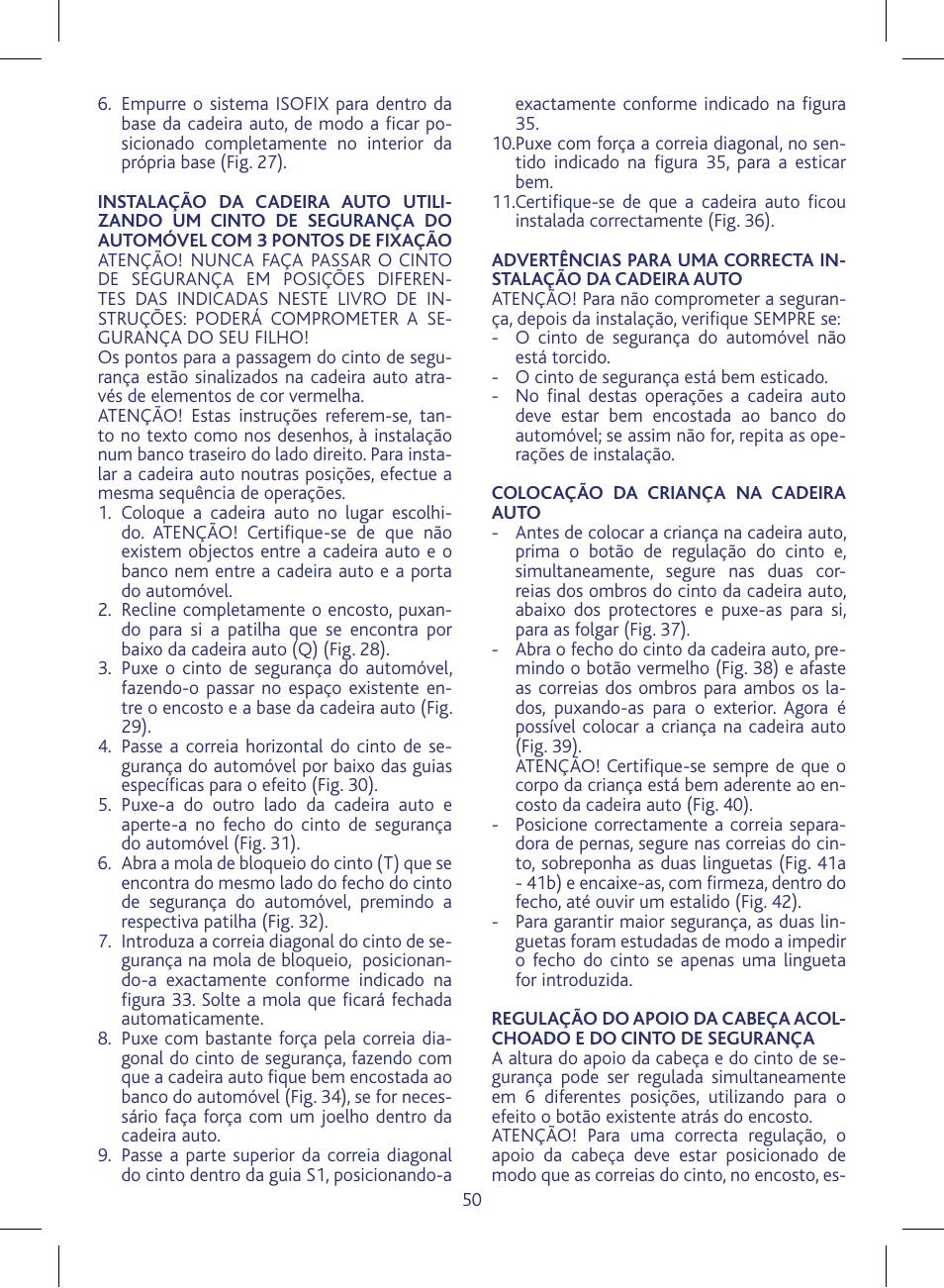 Chicco KeyFit 30 User Manual | Page 50 / 136