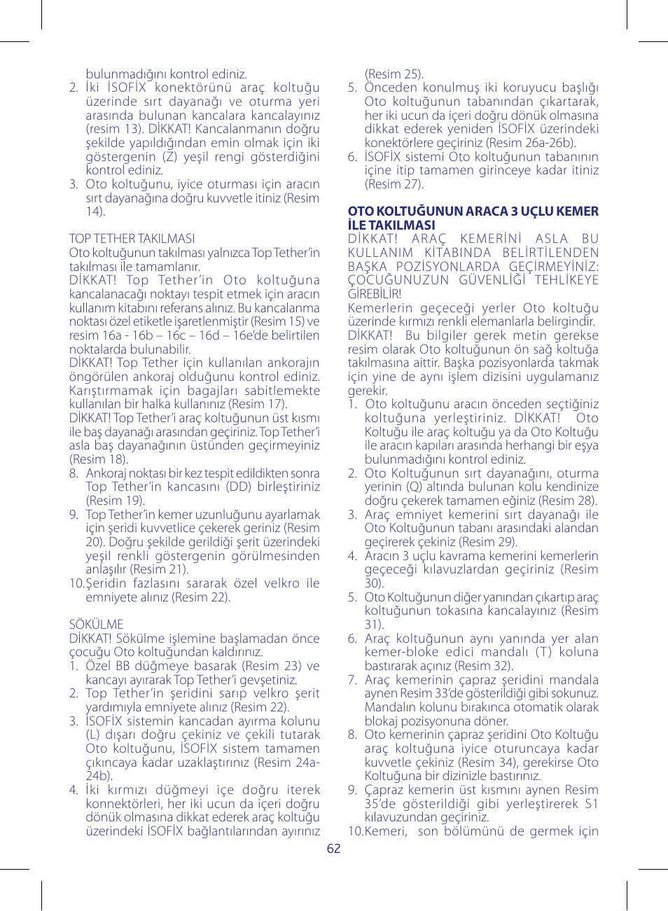 Chicco KeyFit 30 User Manual | Page 62 / 136