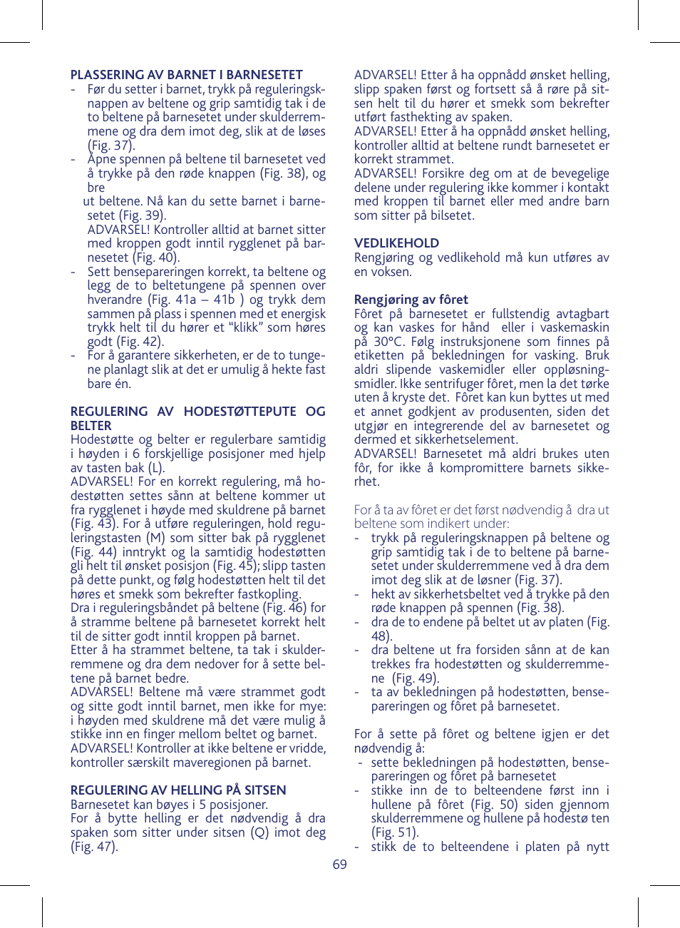 Chicco KeyFit 30 User Manual | Page 69 / 136