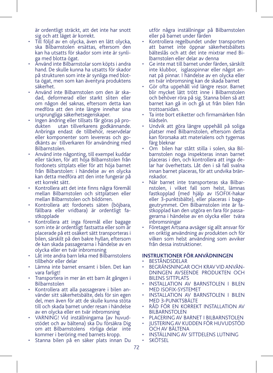 Chicco KeyFit 30 User Manual | Page 72 / 136