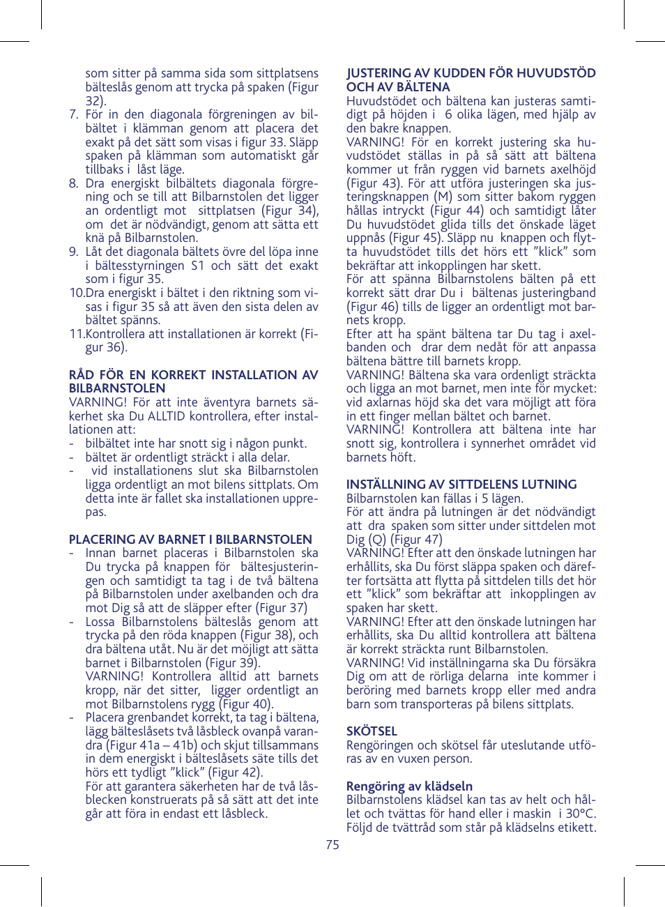 Chicco KeyFit 30 User Manual | Page 75 / 136