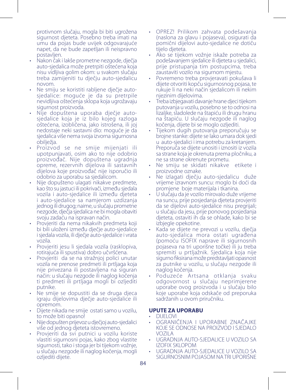 Chicco KeyFit 30 User Manual | Page 84 / 136