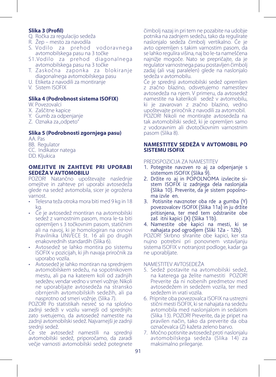 Chicco KeyFit 30 User Manual | Page 91 / 136