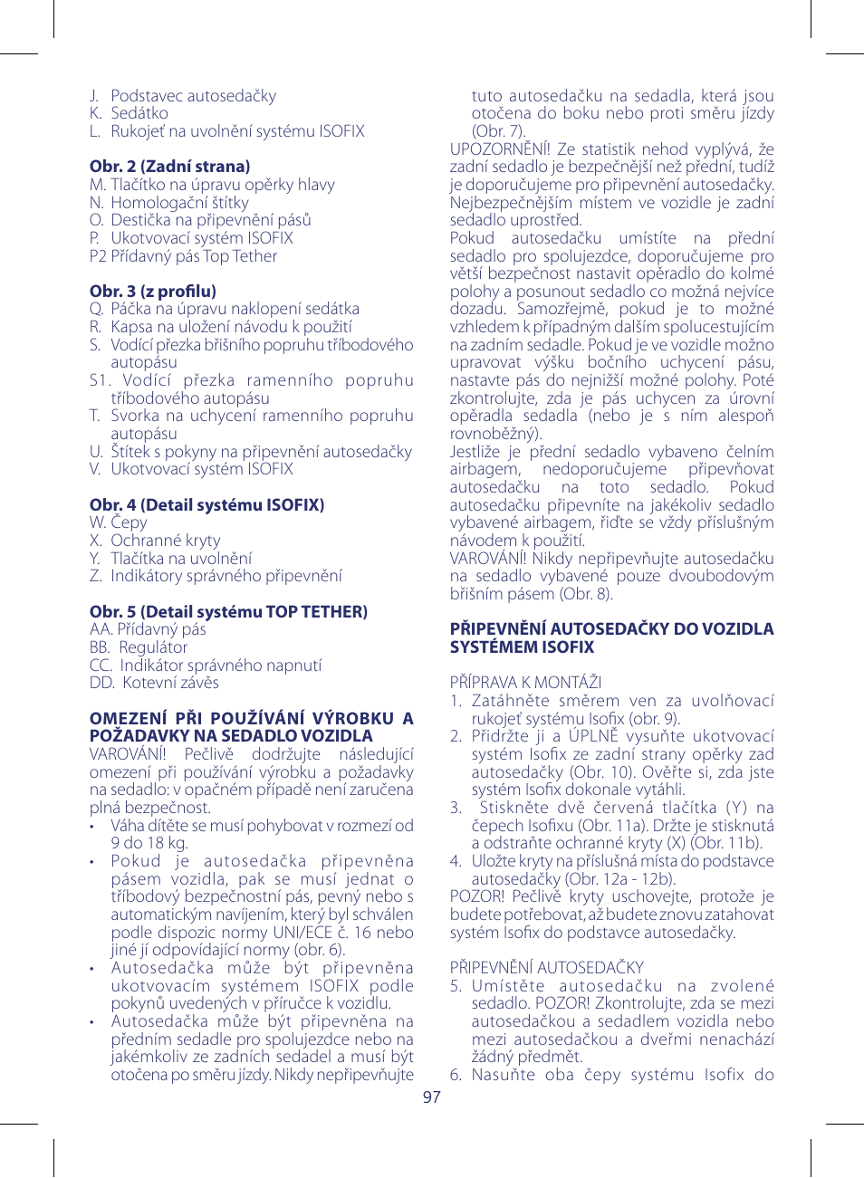 Chicco KeyFit 30 User Manual | Page 97 / 136