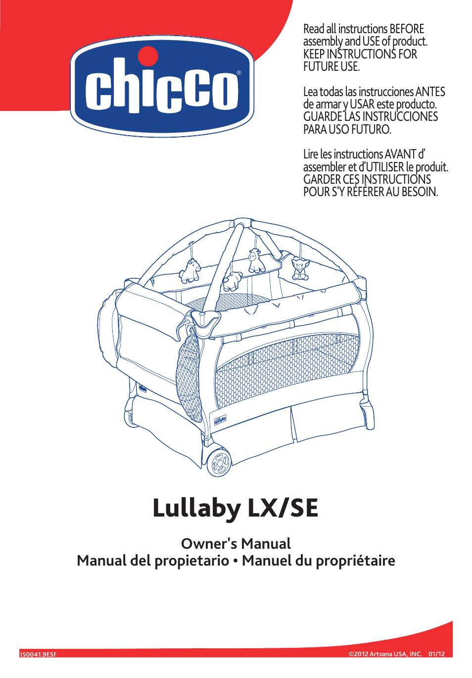 Chicco Lullaby LX/SE User Manual | 56 pages