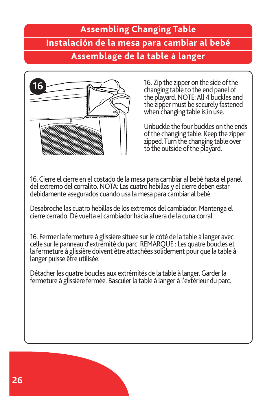 Chicco Lullaby LX/SE User Manual | Page 26 / 56