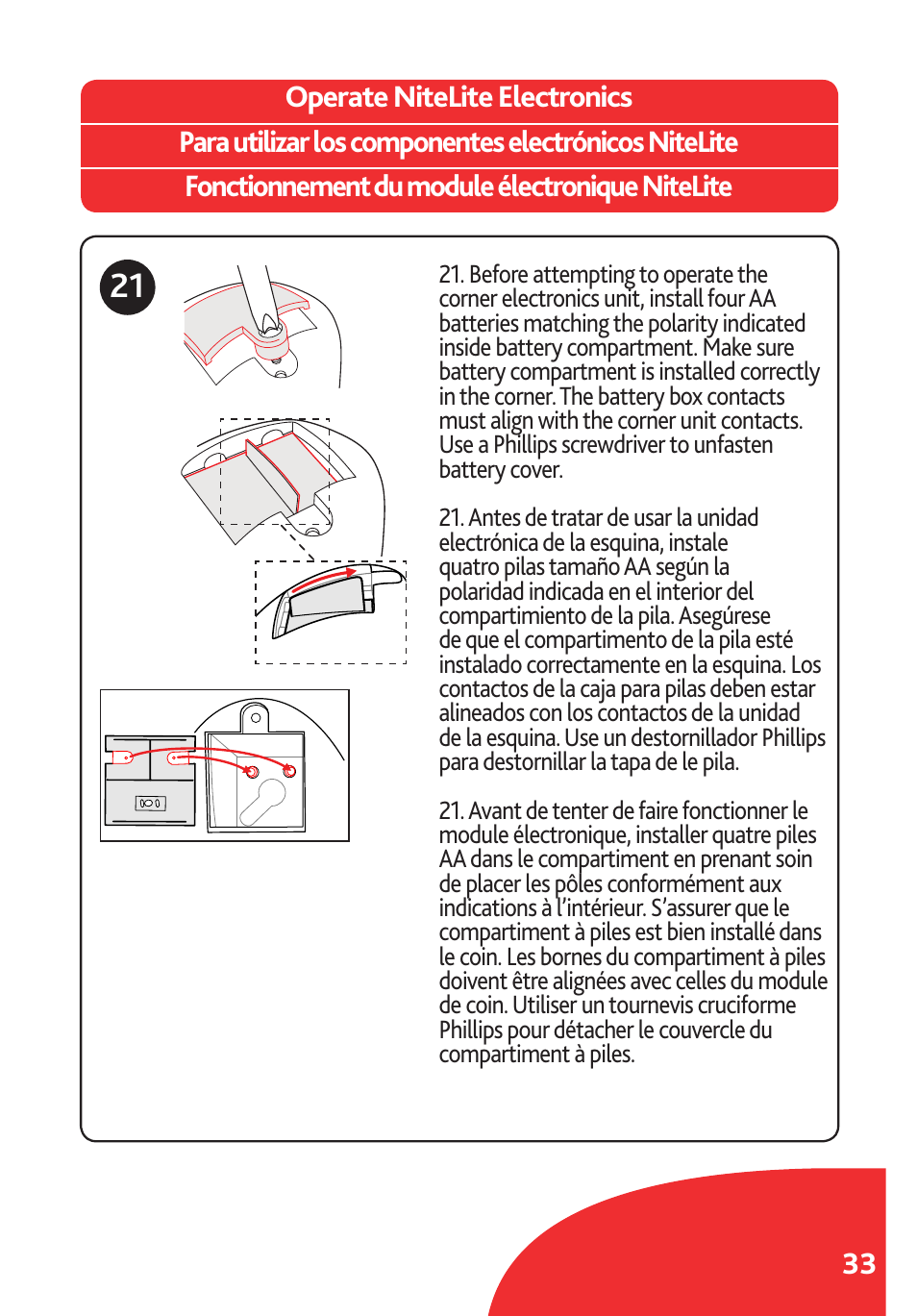 Chicco Lullaby LX/SE User Manual | Page 33 / 56