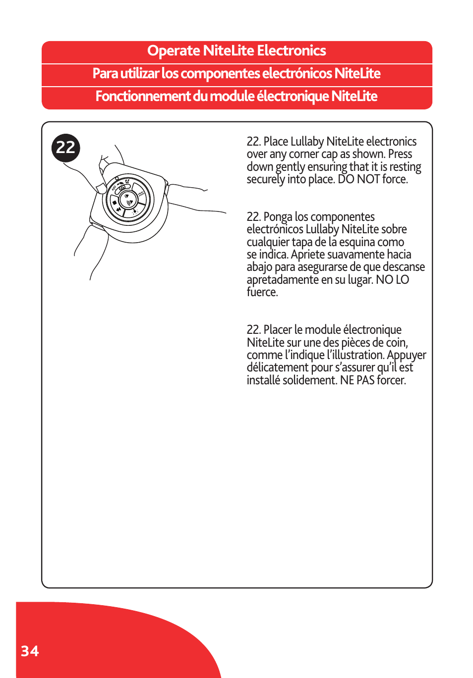 Chicco Lullaby LX/SE User Manual | Page 34 / 56