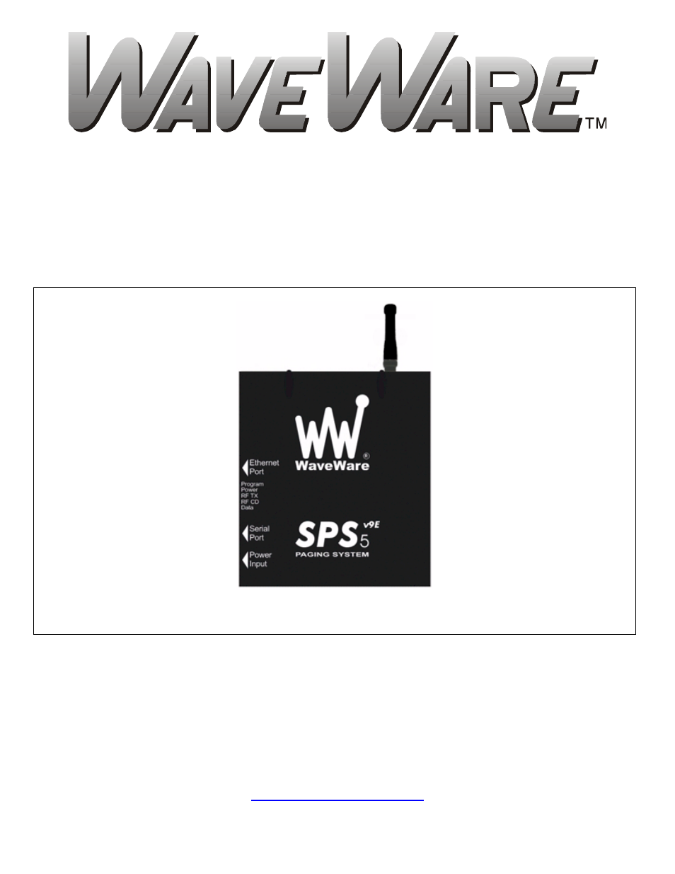 WaveWare SPS-5 v9E User Manual | 59 pages