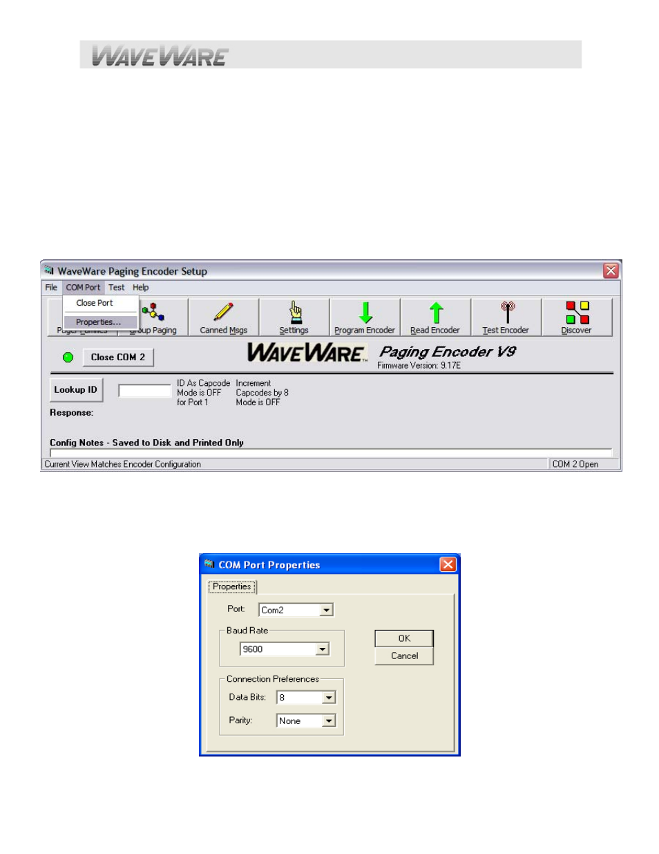 Encoder setup software programming guide | WaveWare SPS-5 v9E User Manual | Page 15 / 59