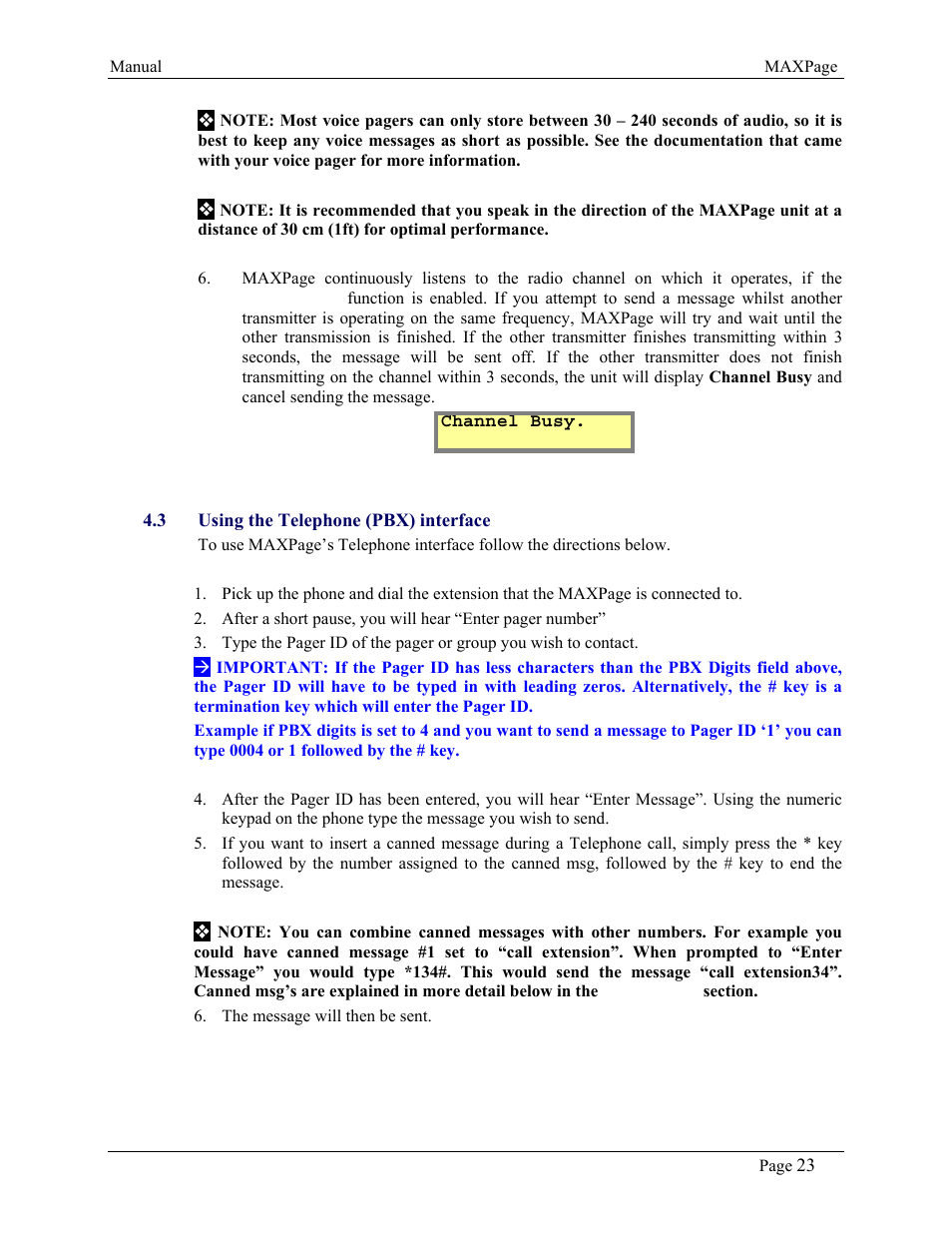 WaveWare CommTech MaxPage User Manual | Page 23 / 84
