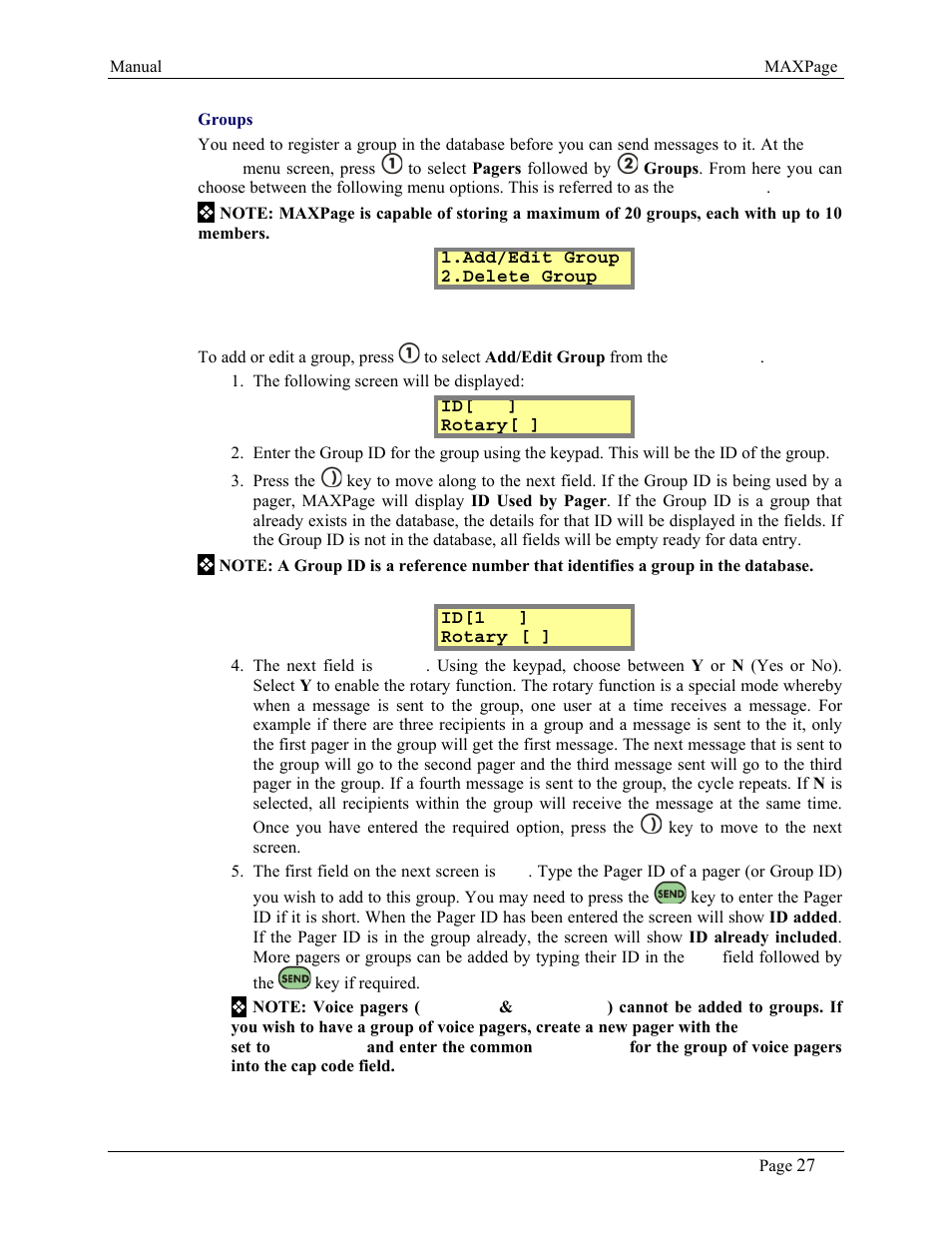 WaveWare CommTech MaxPage User Manual | Page 27 / 84